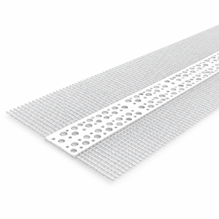 Profil din PVC cu unghi variabil si plasa fibra de sticla 10 x 10 cm, 25 metri